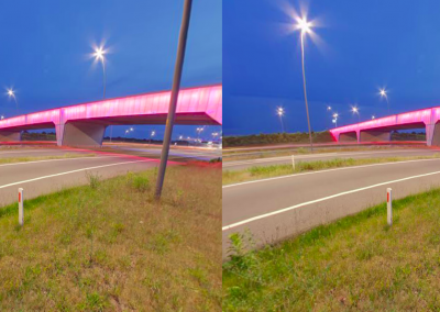 Brainport viaduct by night