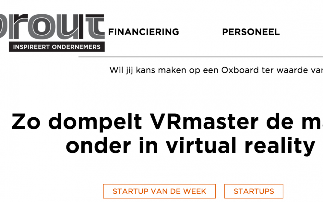 VRmaster startup van de week Sprout