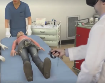 ER training in Virtual Reality